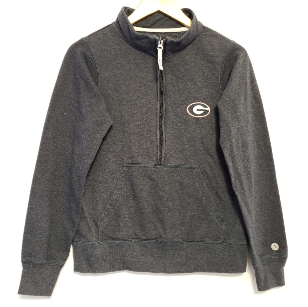 GEORGIA🏈BULLDOGS Heather Grey Pullover Sweatshirt